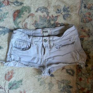 PINK Victoria's Secret White Jean Shorts